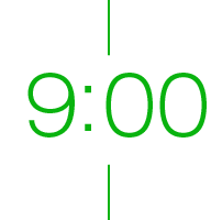 9：00